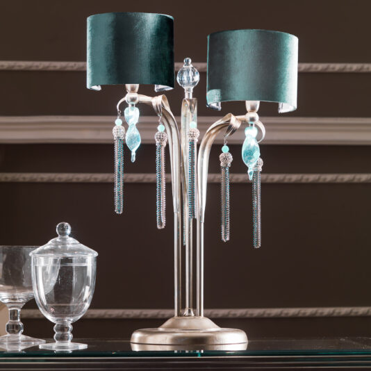 Crystal Aquamarine Table Lamp