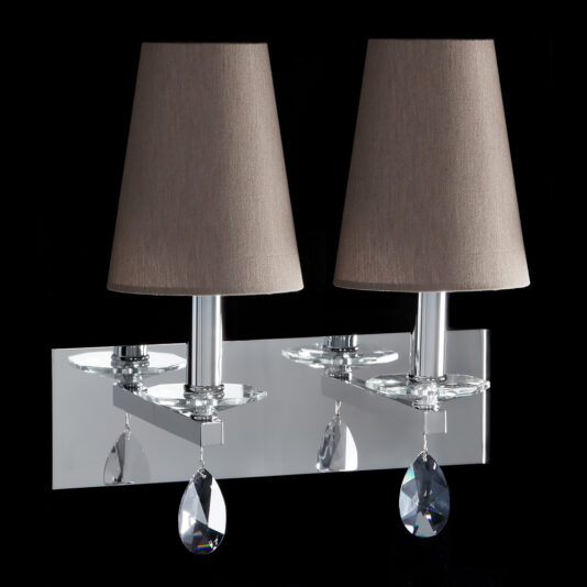 Stylish Italian Polished Chrome Wall Light