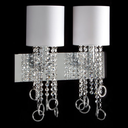 Modern Crystal White Wall Light