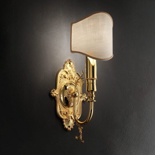 Classic Half Shade Single Wall Light