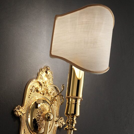 Classic Half Shade Single Wall Light