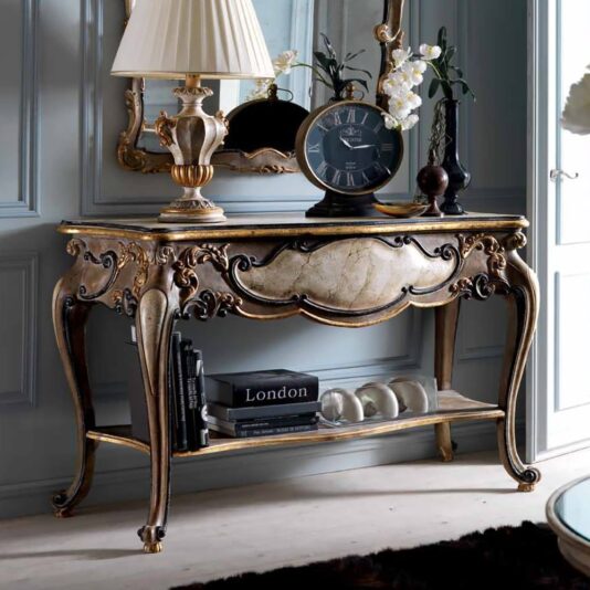 Classic Italian Antiqued Console Table