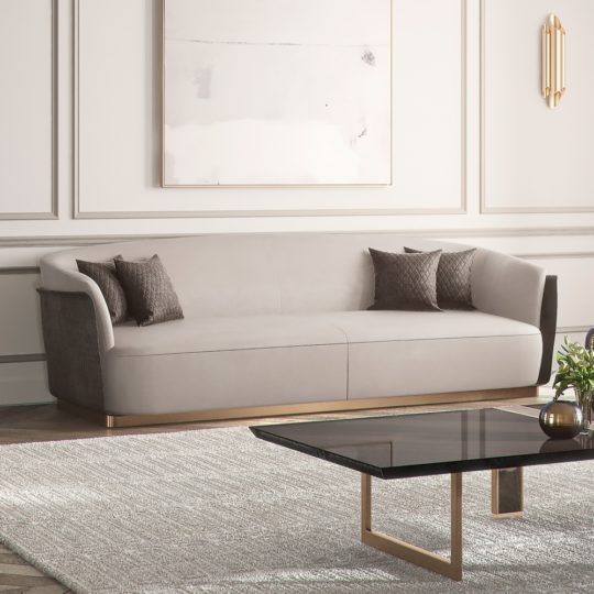 Contemporary Italian Nubuck Sofa