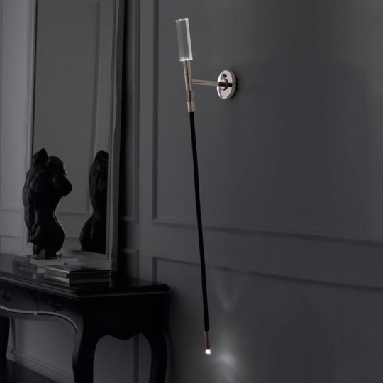 Exclusive Contemporary Single Black Rubber Wall Light