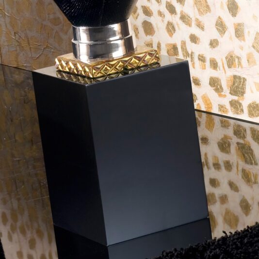 Exclusive Italian Designer Black Urn Vase