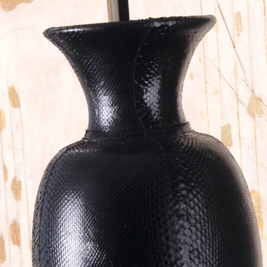 Exclusive Italian Designer Black Urn Vase