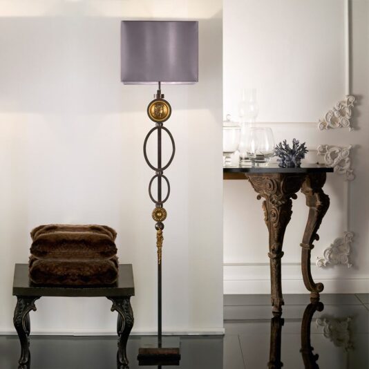 Exclusive Italian Pewter Floor Lamp