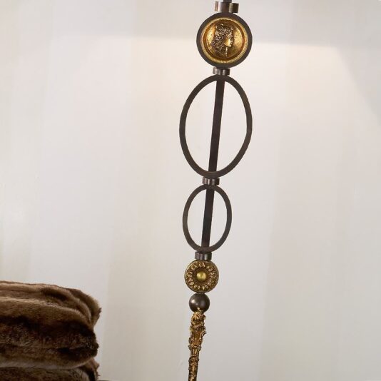 Exclusive Italian Pewter Floor Lamp