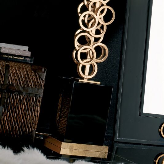 Italian High End Contemporary Gold Floor Lamp