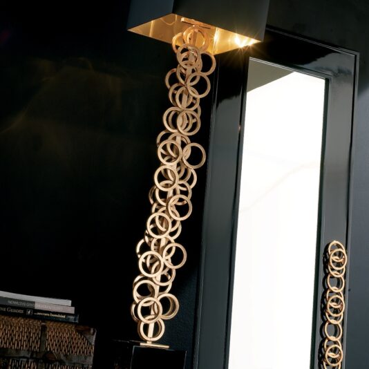 Italian High End Contemporary Gold Floor Lamp