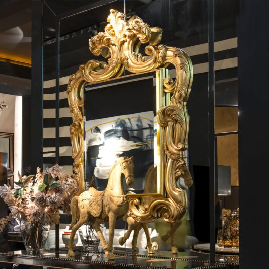 Large Baroque Gold Mirror