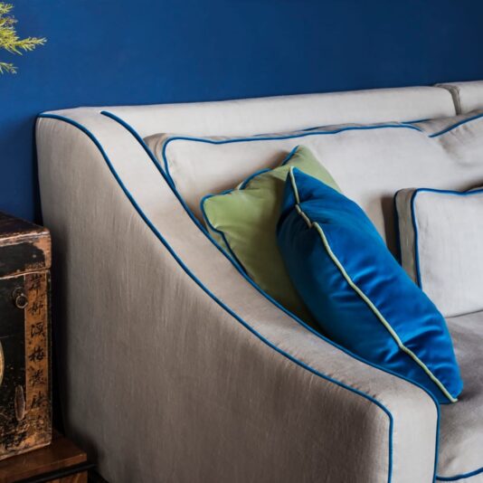 Luxury Designer Linen Chaise Sofa Luxury Italian Designer Linen Sofa