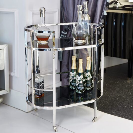 Luxury Silver Serving Trolley