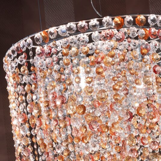 Multi Coloured Round Italian Chandelier Multi Coloured Round Italian Chandelier