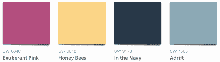 moodboard, Sherwin Williams paint swatches