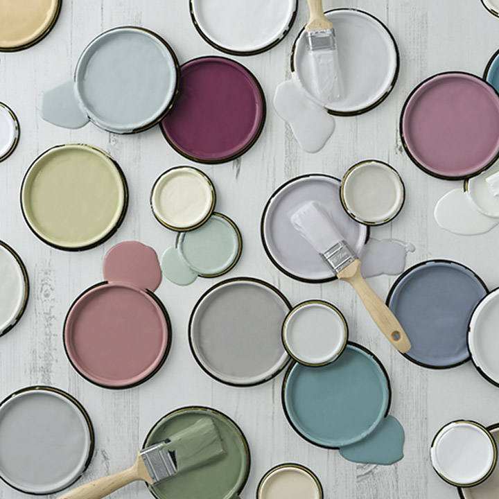 moodboard, Crown paint pot lids