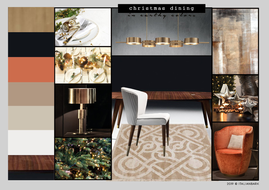 Christmas Dining, Elisabetta Rizzatto, Italian Bark moodboard