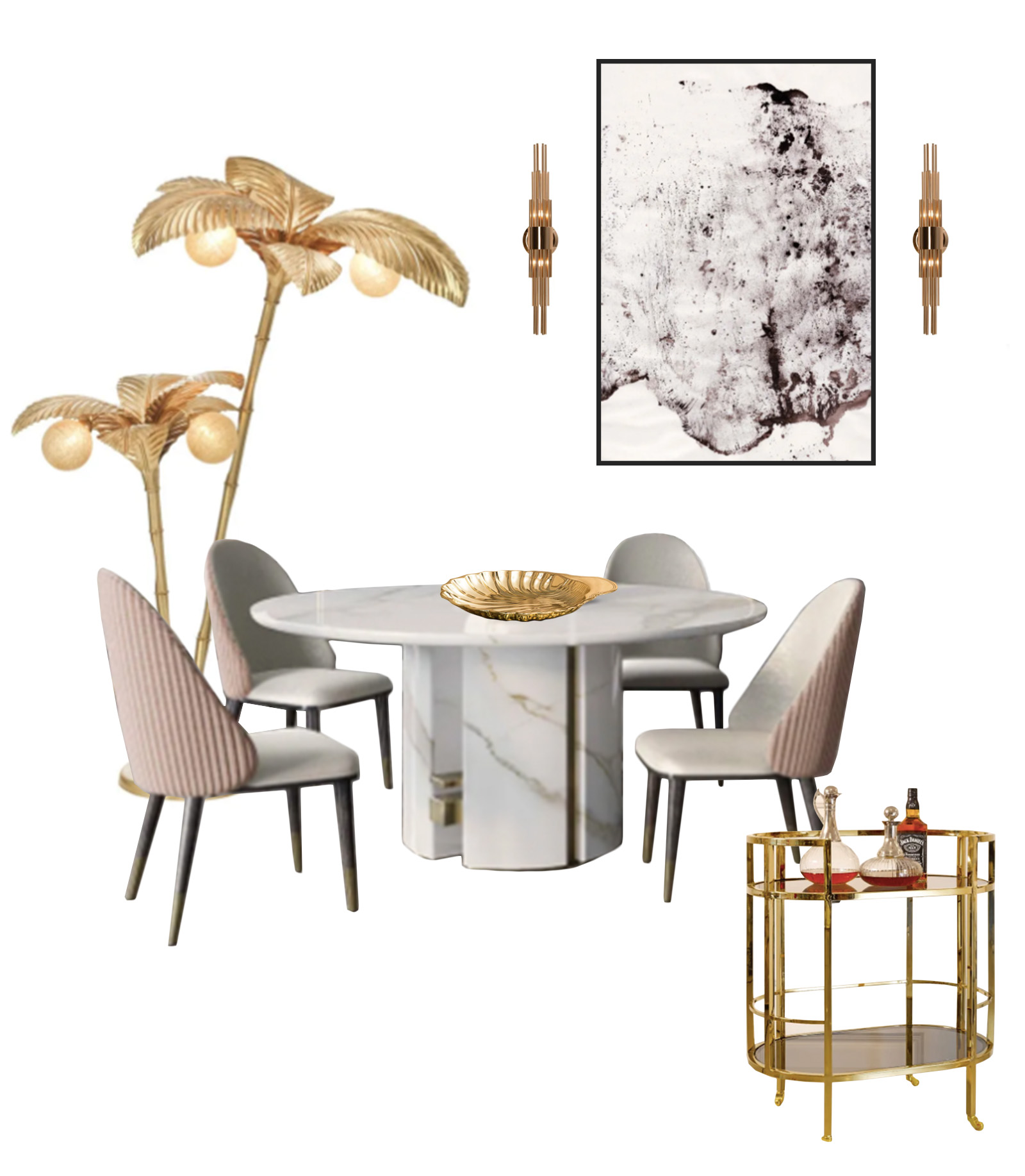 Christmas dining, Olivia Silk, Lust Living moodboard