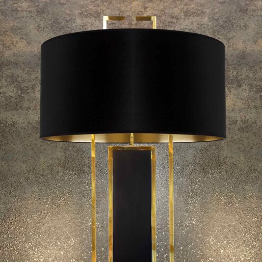 Designer Satin And Brass Floor Lamp Designer Satin And Brass Floor Lamp