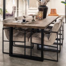 Industrial Recycled Wood Dining Table