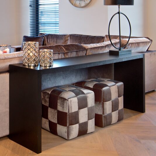 Modern Black Console Table