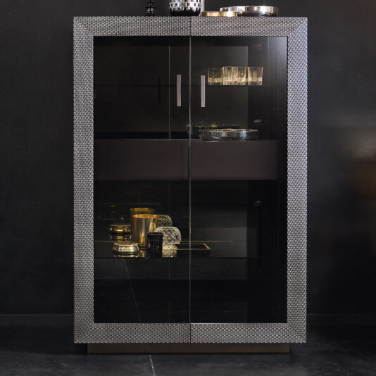 Modern Italian Designer Lacquered Display Cabinet