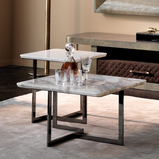 Modern Designer Marble Italian Coffee Table Nest