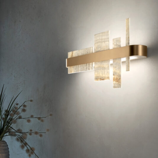 Contemporary Italian Natural Onyx Wall Light