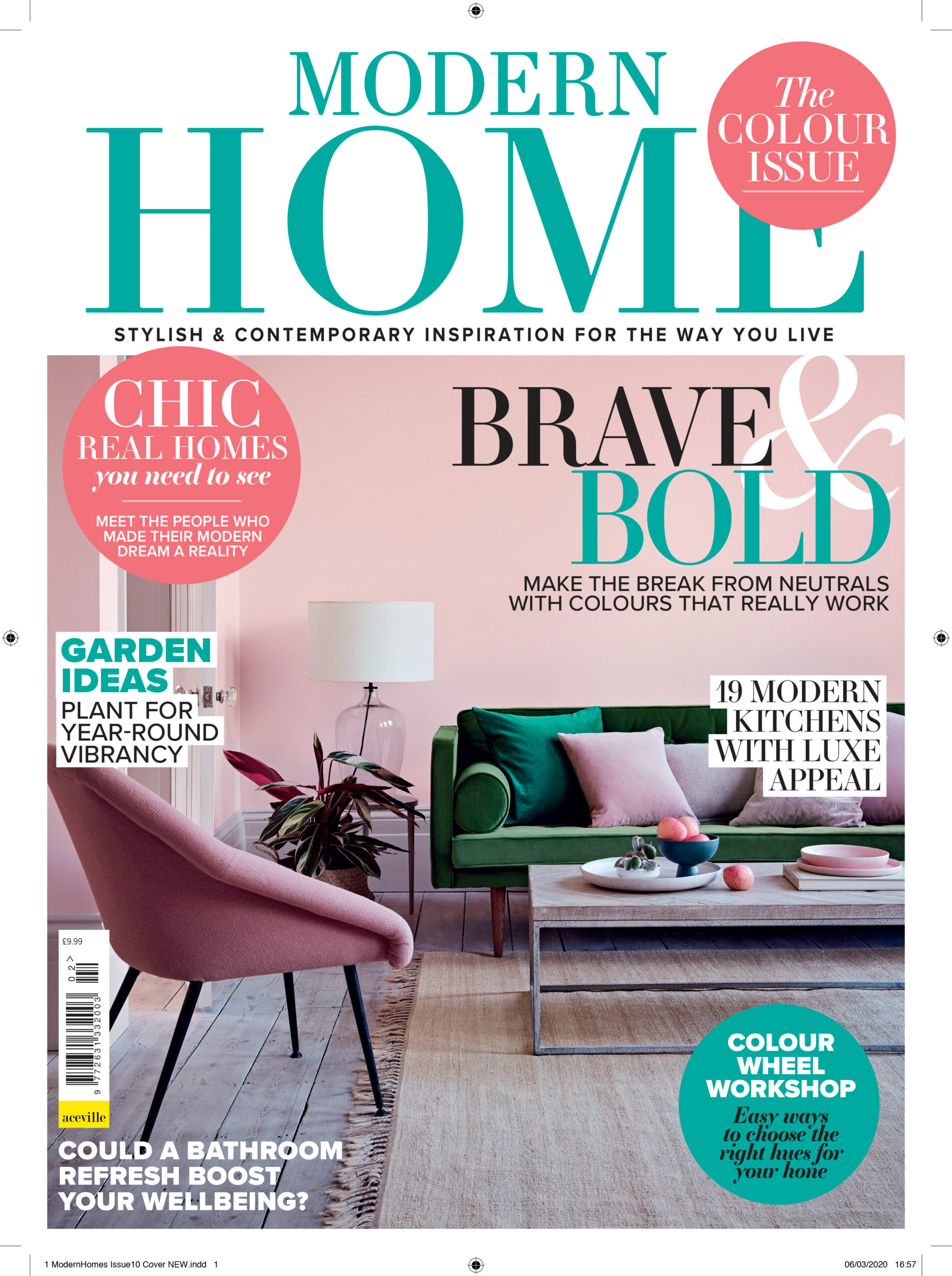 Cover of Modern Home magazine's Colour Issue. Headline reads 