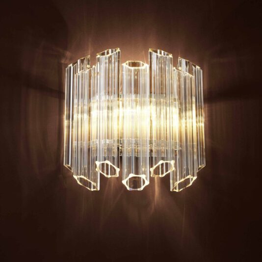 Art Deco Style Glass Wall Light