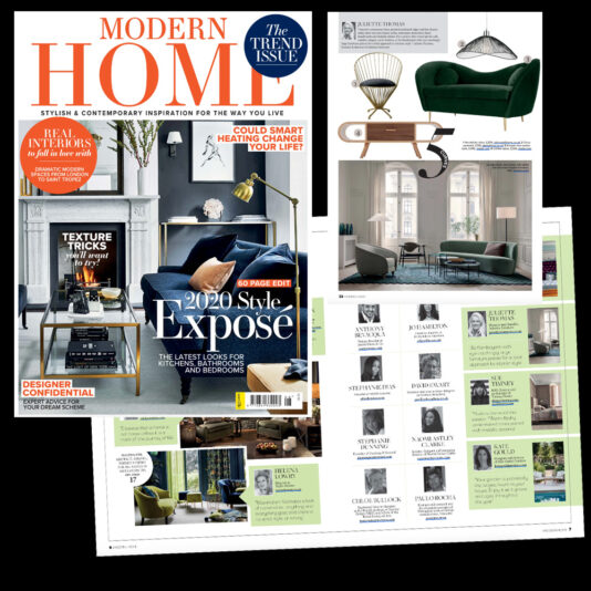 modern home magazine cut out