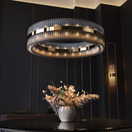 Contemporary Designer Tiered Chandelier