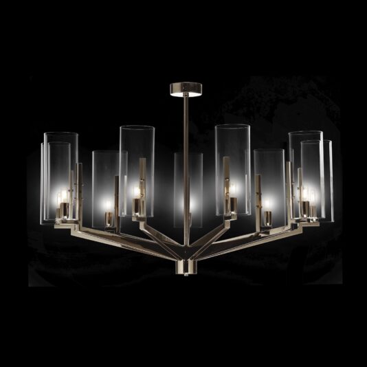 Contemporary Black Nickel Chandelier