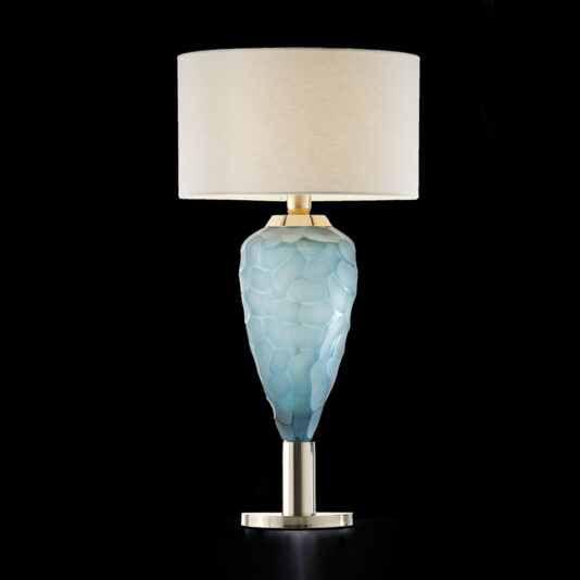 Contemporary Coloured Italian Crystal Table Lamp