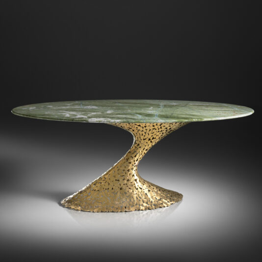 Exclusive Oval Marble Dining Table