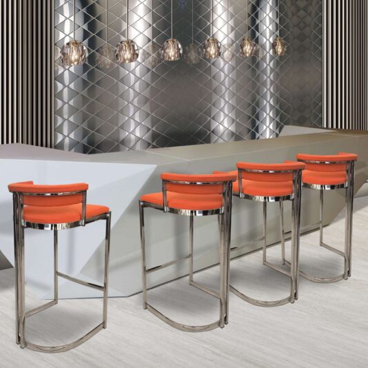 Orange Bar Stool