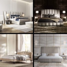 luxury leather beds, 4 bedrooms, contemporary, classic