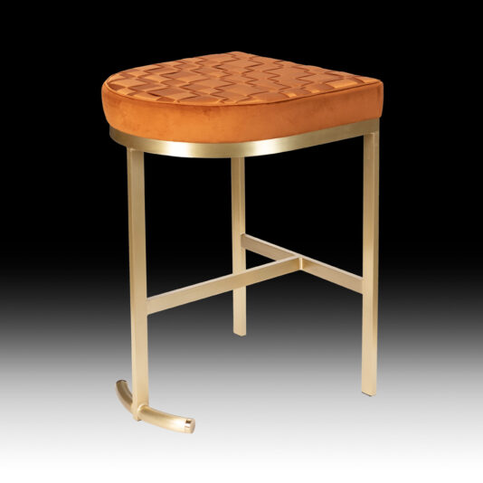 Interlaced Satin Bar Stool