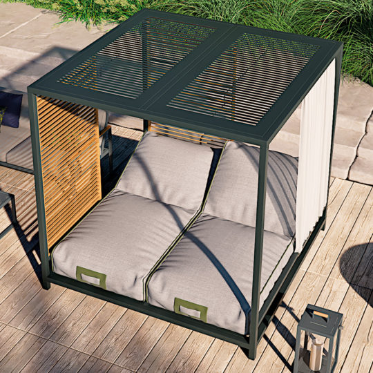 Contemporary Double Garden Day Bed