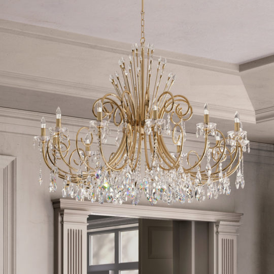 Contemporary Crystal Chandelier