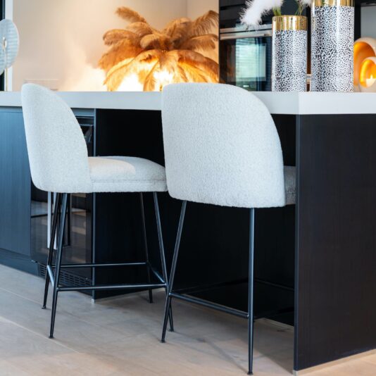 White And Black Finish Bar Stool