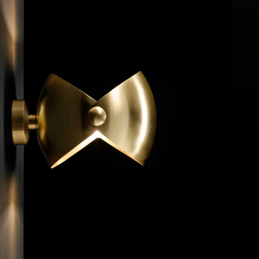 Contemporary Brass Wall Light