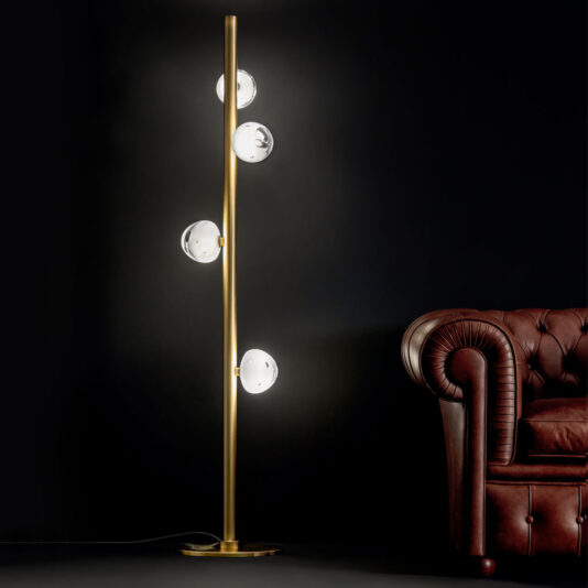 Contemporary Crystal Floor Lamp