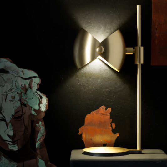 Contemporary Brass Table Lamp