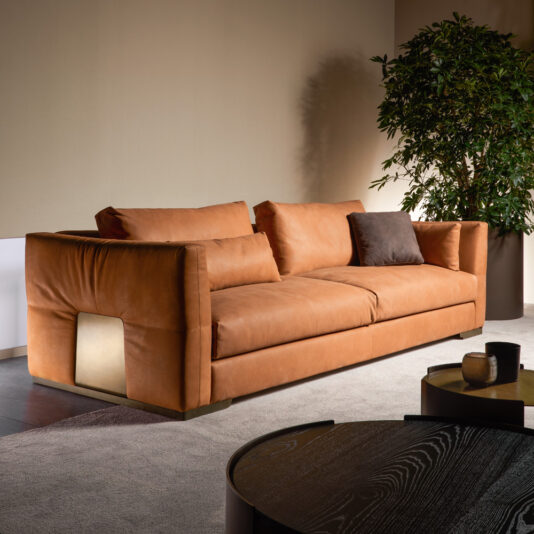 Modern Italian Leather Sofa