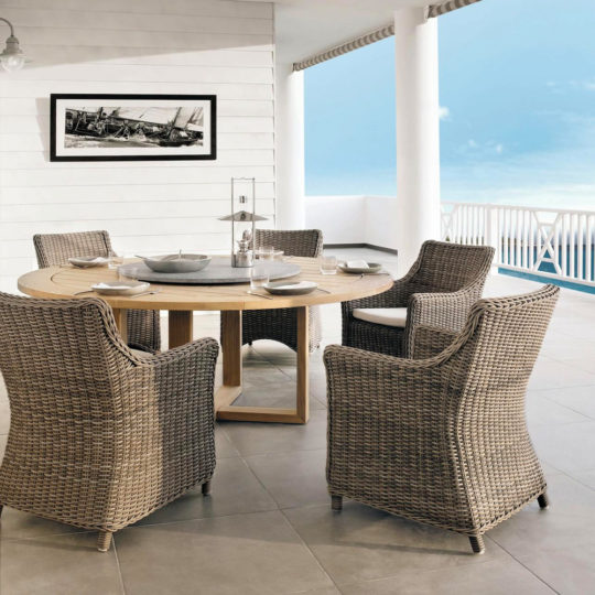 Luxury Wicker Style Outdoor Dining Chair