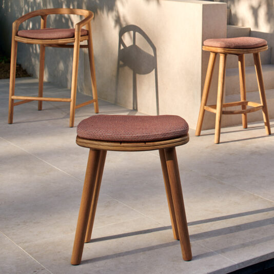 Modern Outdoor Wooden Bar Stool