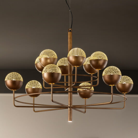 Large Modern Round Pendant Chandelier