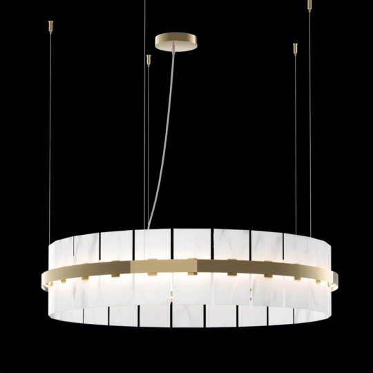 Modern Carrara Marble Chandelier