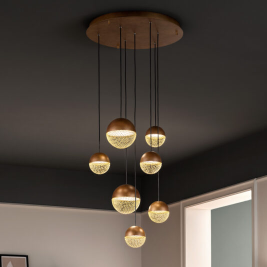 Modern Pendant Drop Cluster Chandelier